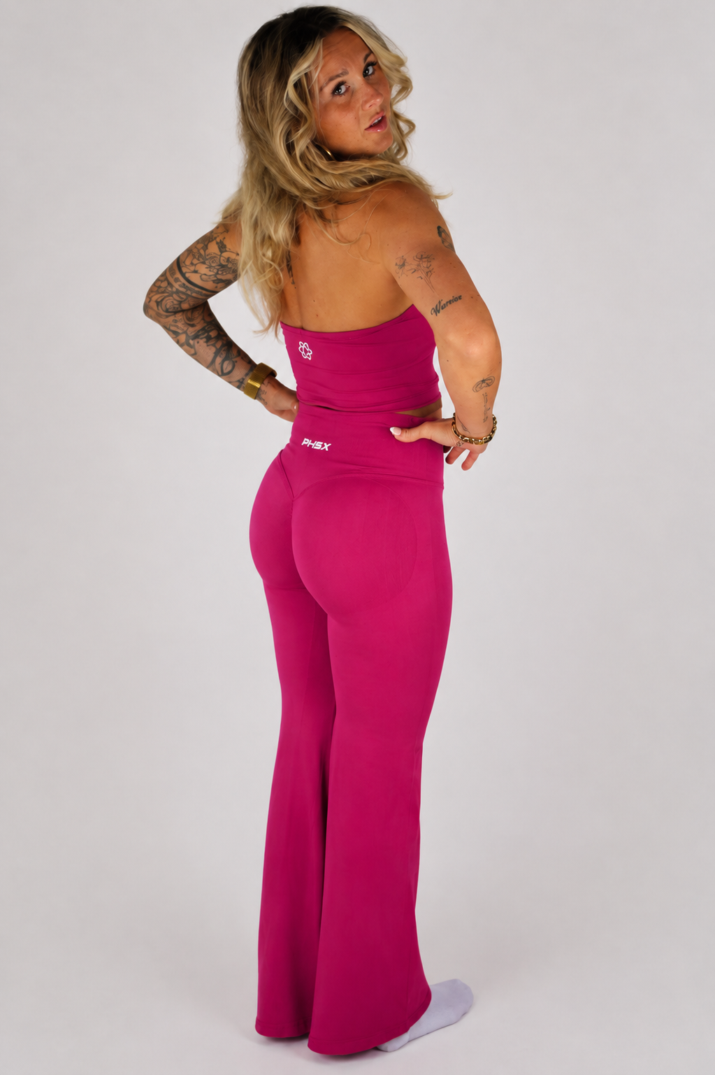 FLARED LEGGING TENDER RED