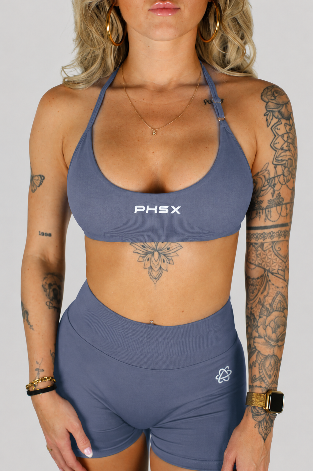 FLOW BRA BLUE GREY