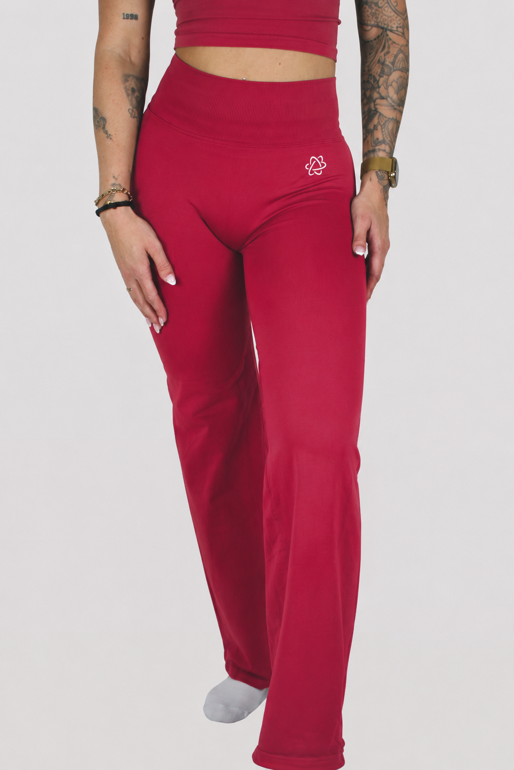 FLARED LEGGING TENDER RED