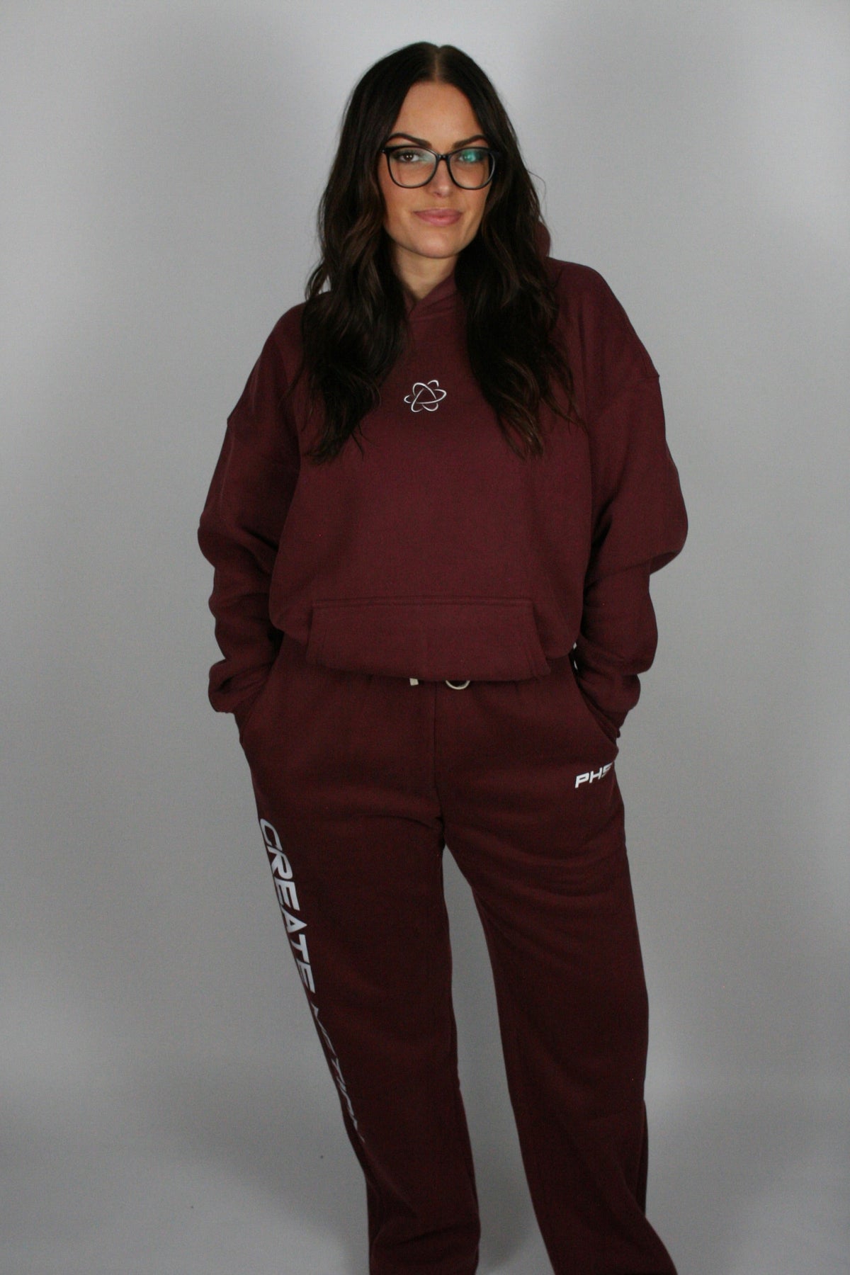 HOODIE BURGUNDY RED