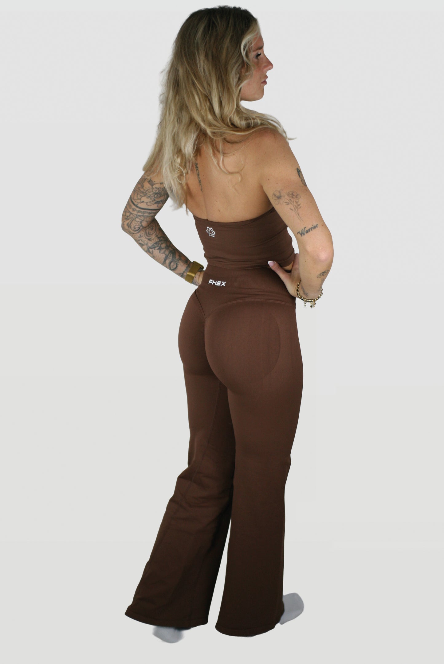 FLARED LEGGING RUSSET BROWN