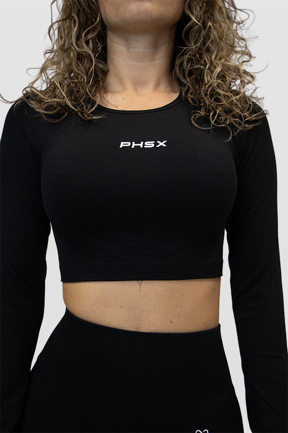 CROPPED LONGSLEEVE BLACK