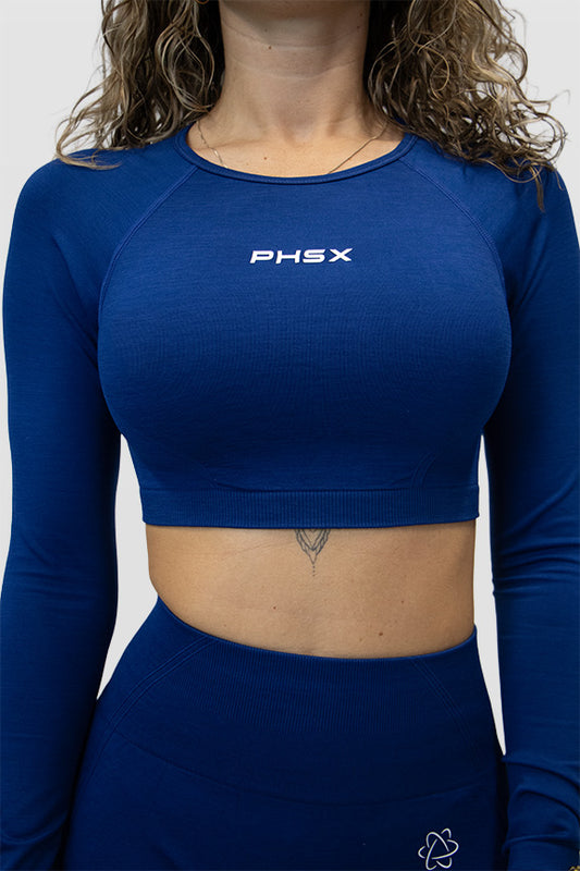 CROPPED LONGSLEEVE BLUE